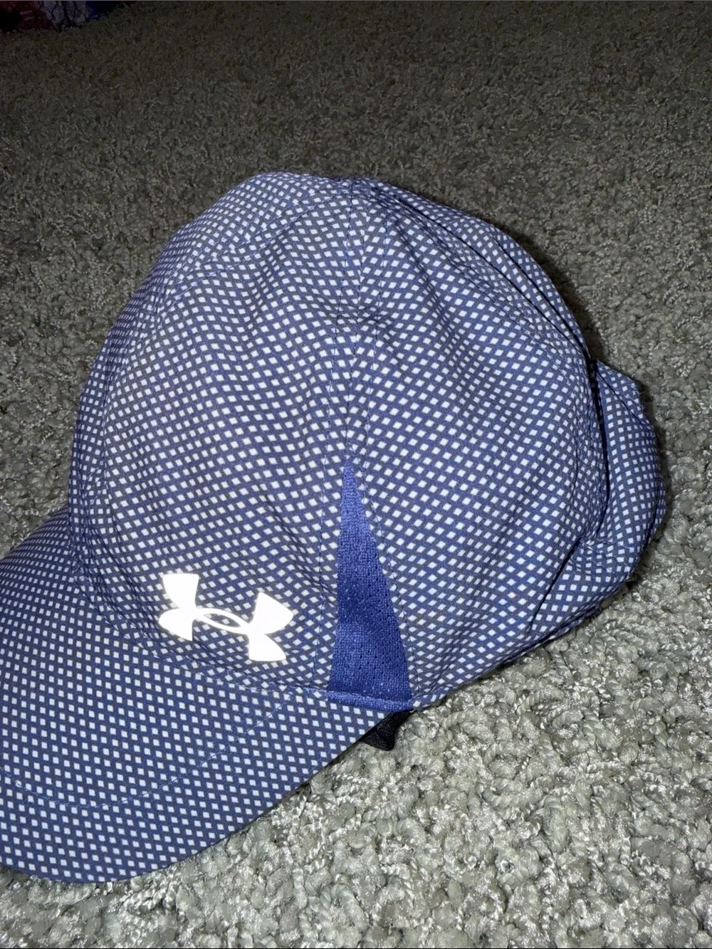 Under Armour purple and White Dot Running Cap Youth